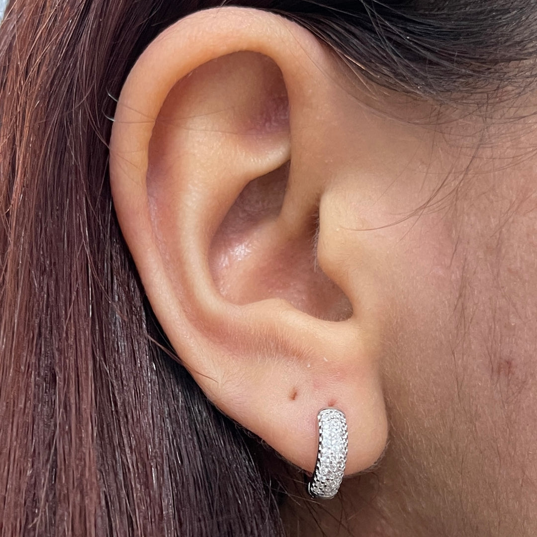 Huggies de Plata Brinco 12MM