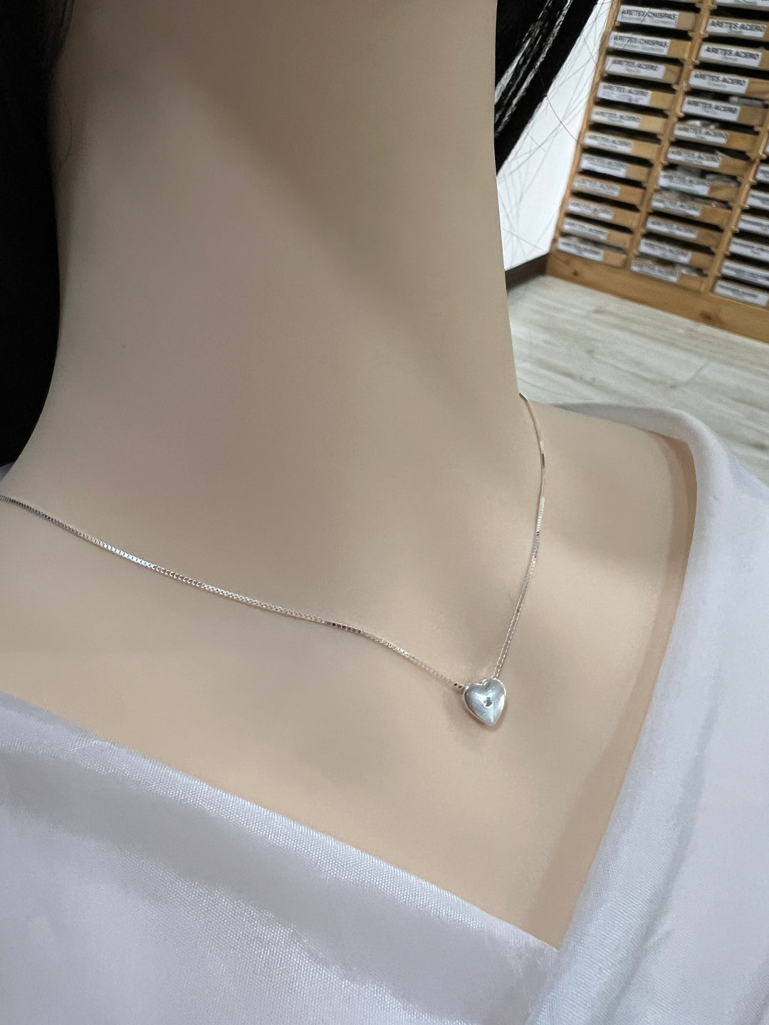 Collar Plata Corazón