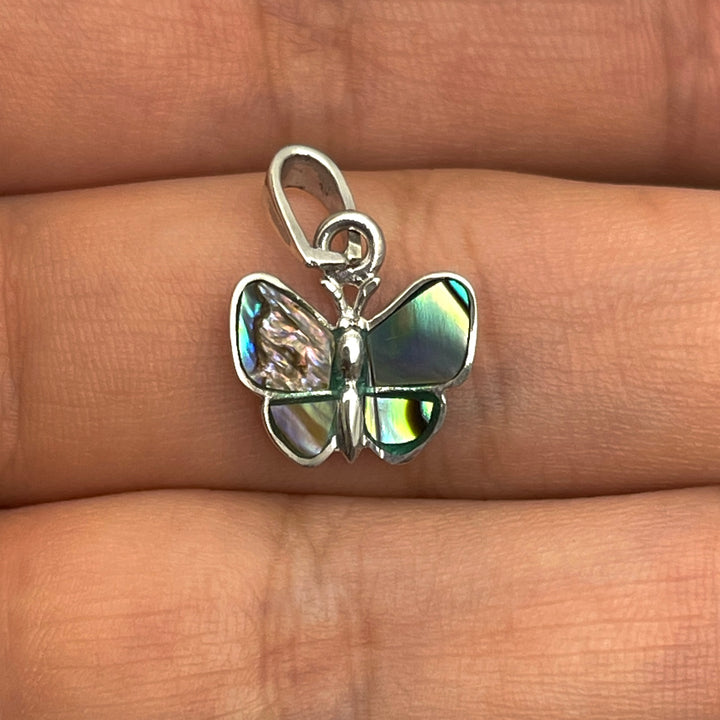 Dije de Plata Mariposa Abulón 12MM