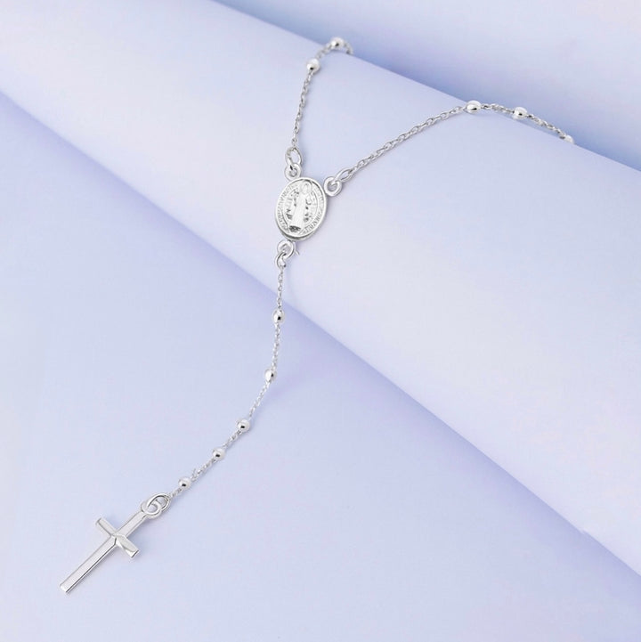 Rosario de Plata San Benito 1.8mm