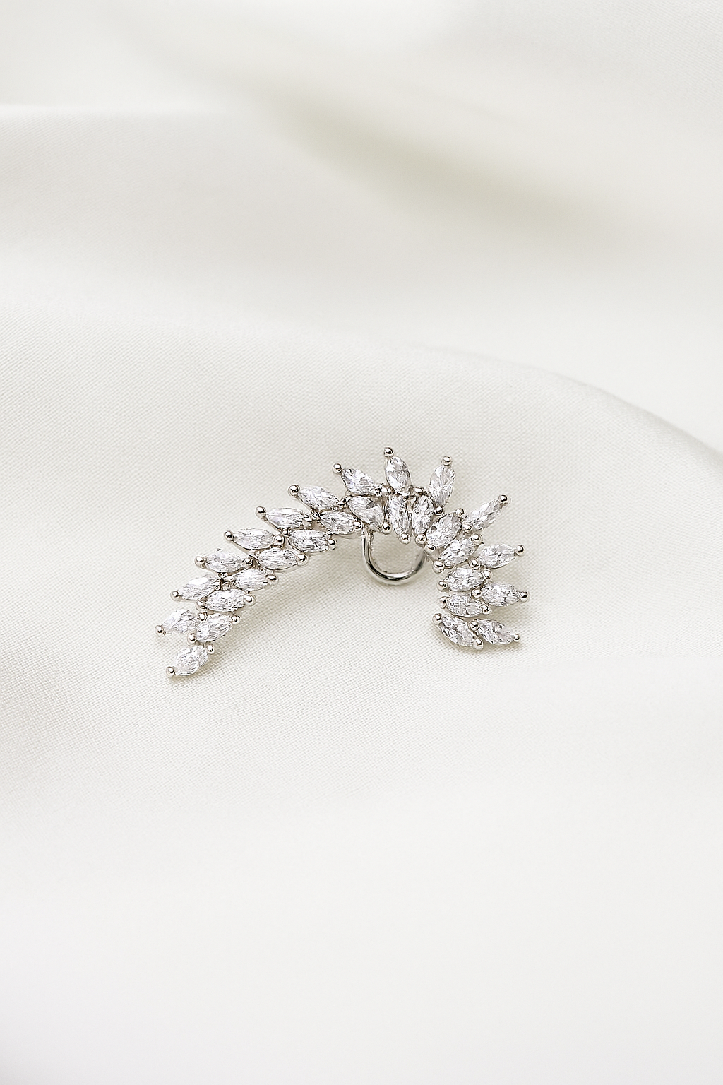 Arete Escalador de Acero Curvito Plateado