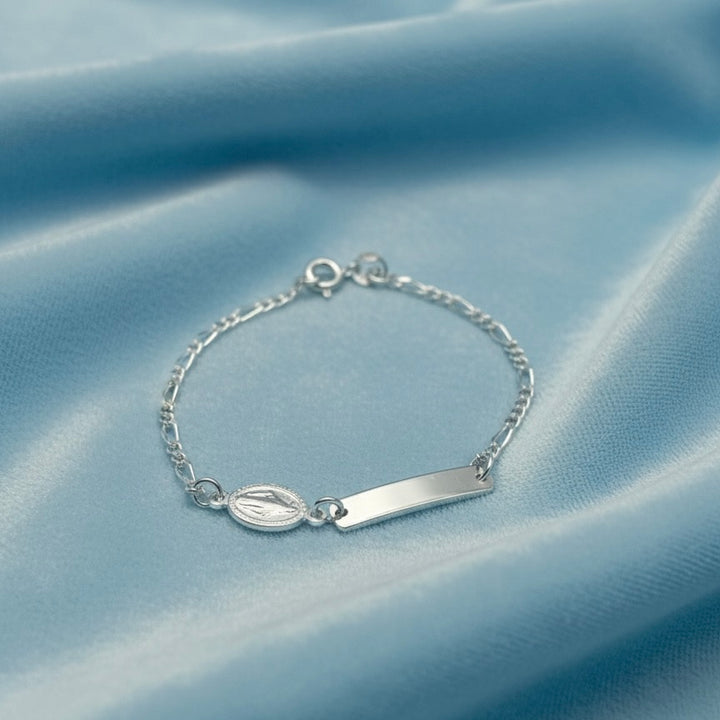 Pulsera Virgen María Plata 925
