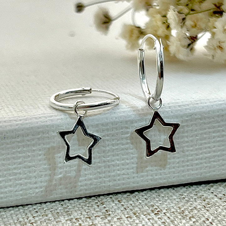 ▷ Argollas Colgantes Estrellas | Nicola Joyería 🇨🇷