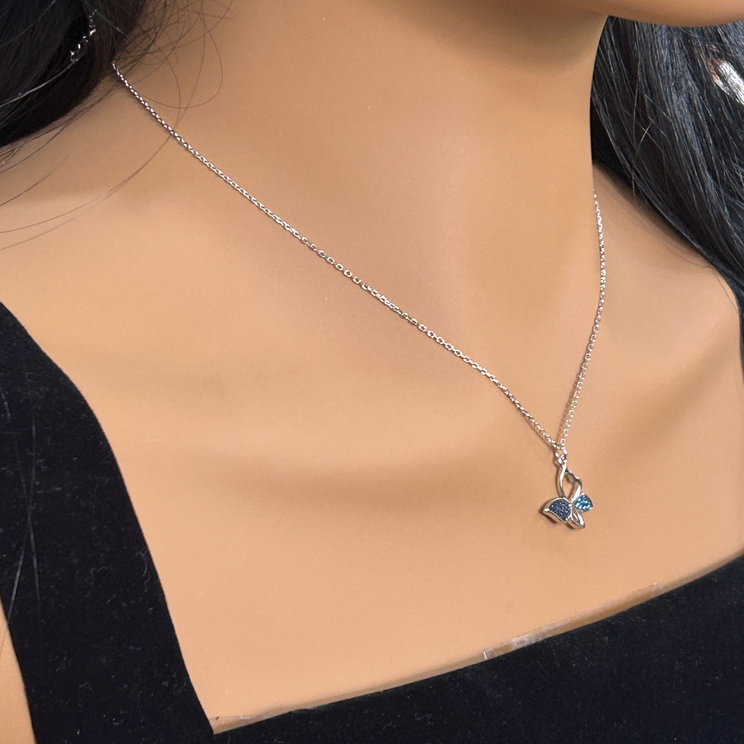 Collar Plata Mariposa