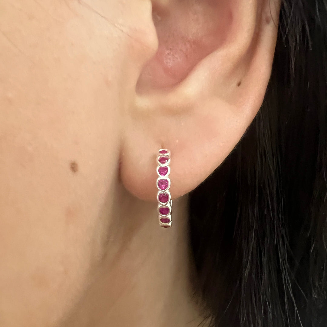 Huggies de Plata Corazones