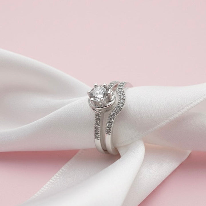 Anillos Dúo Luna Plata