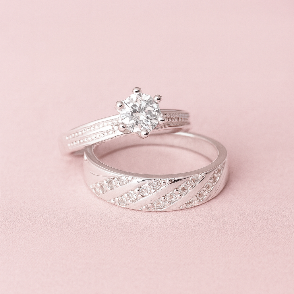 Anillos Dúo Unión - Plata 925