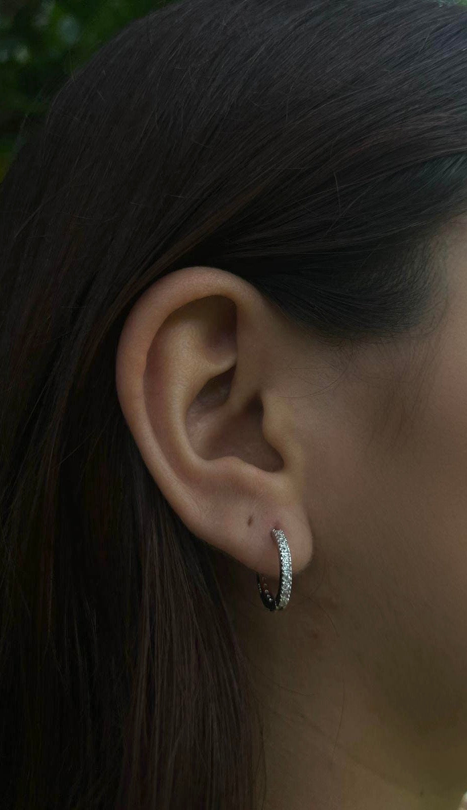 Huggies de Plata Brillantes