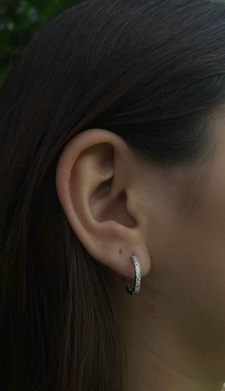 Huggies de Plata Brillantes