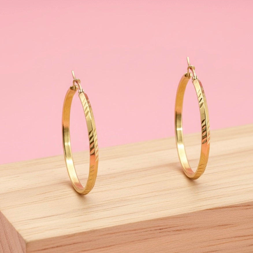 Argollas Cielo 35MM Dorado Acero