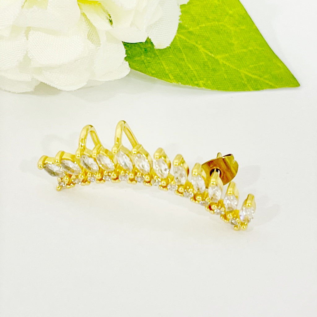 Arete Escalador de Acero Alúa Derecho Dorado