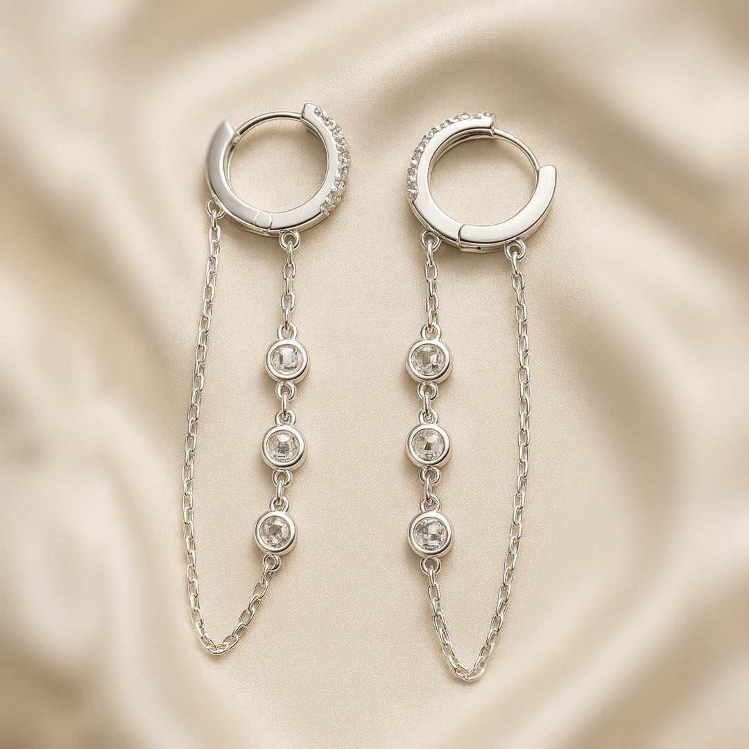 Huggies de Plata círculo