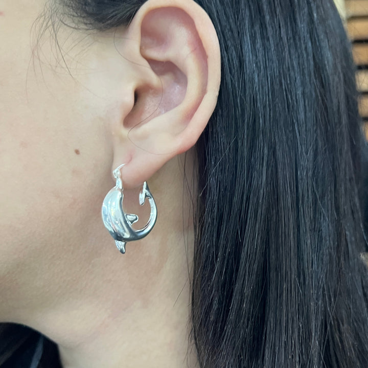 Argollas de Plata Delfín