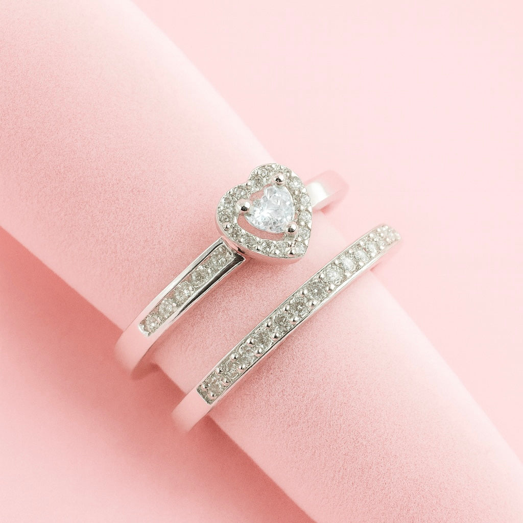 Anillos Dúo Amor - Plata 925