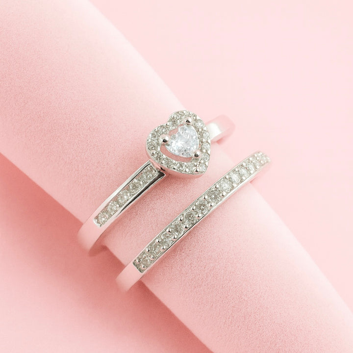 Anillos Dúo Amor - Plata 925