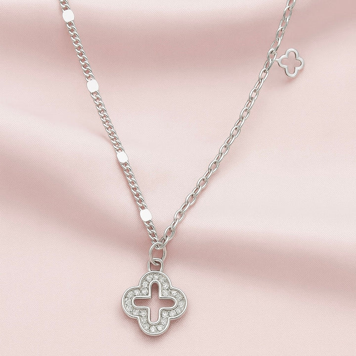 Collar Plata Trébol