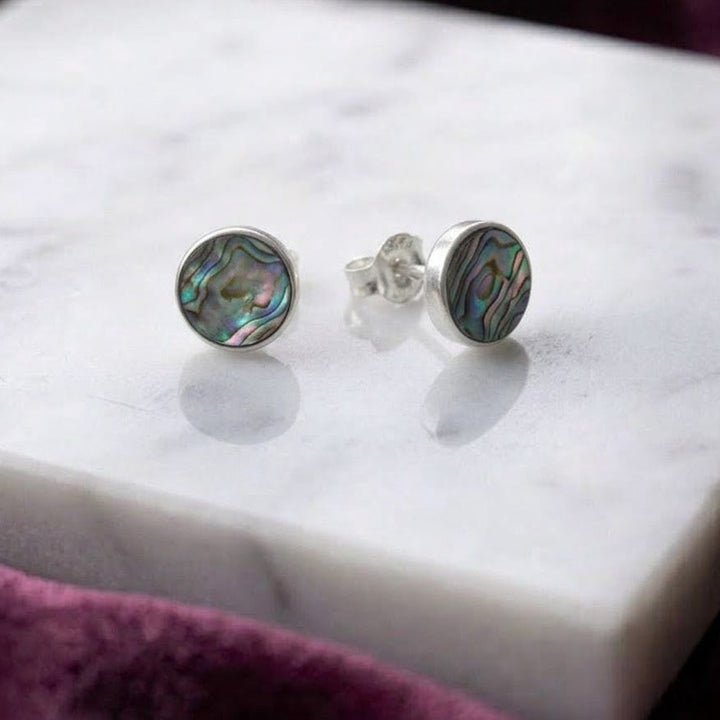 Aretes Abulón Plata 9MM