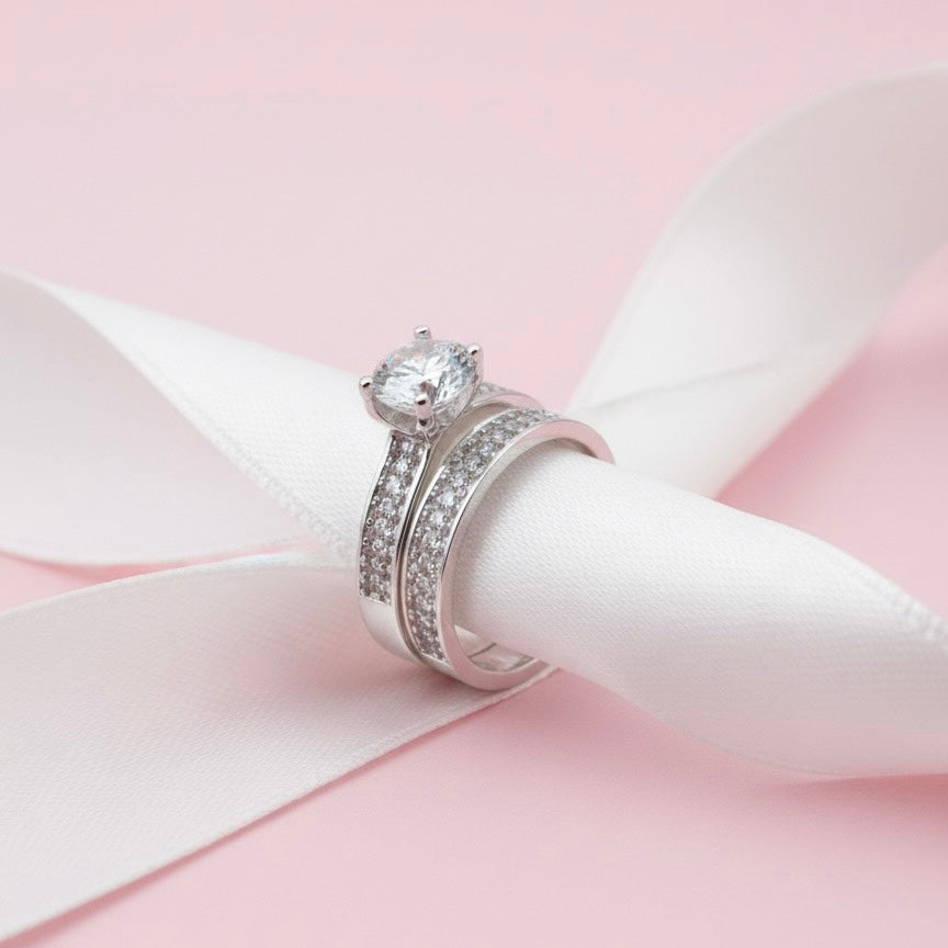 Anillos Dúo Sereno Plata