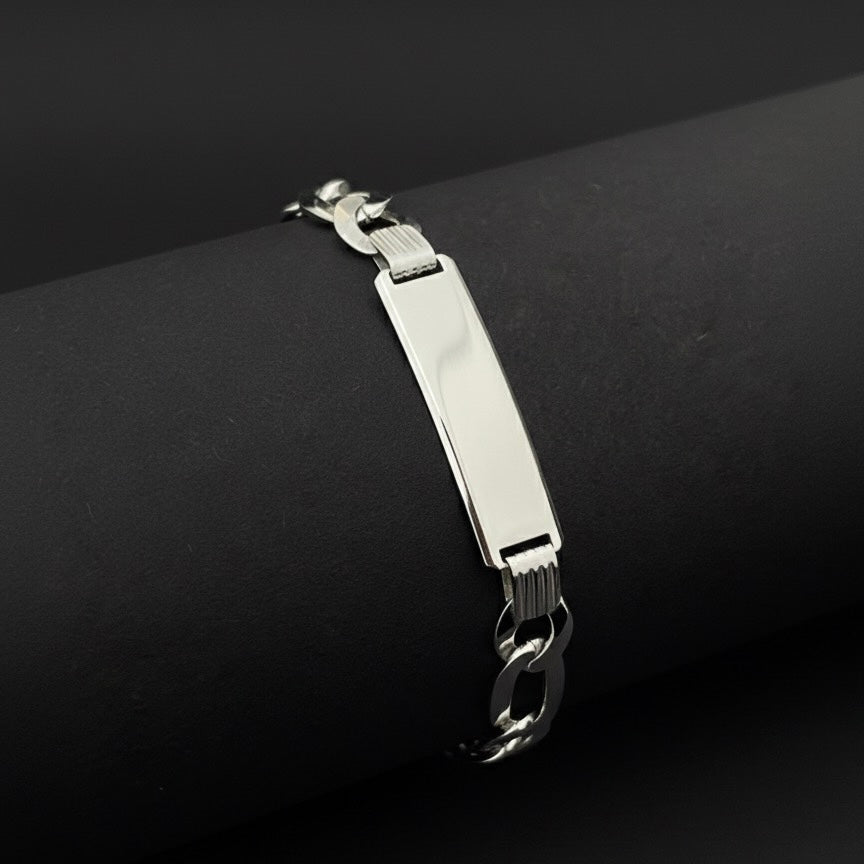 Pulsera Plata Hombre Fígaro