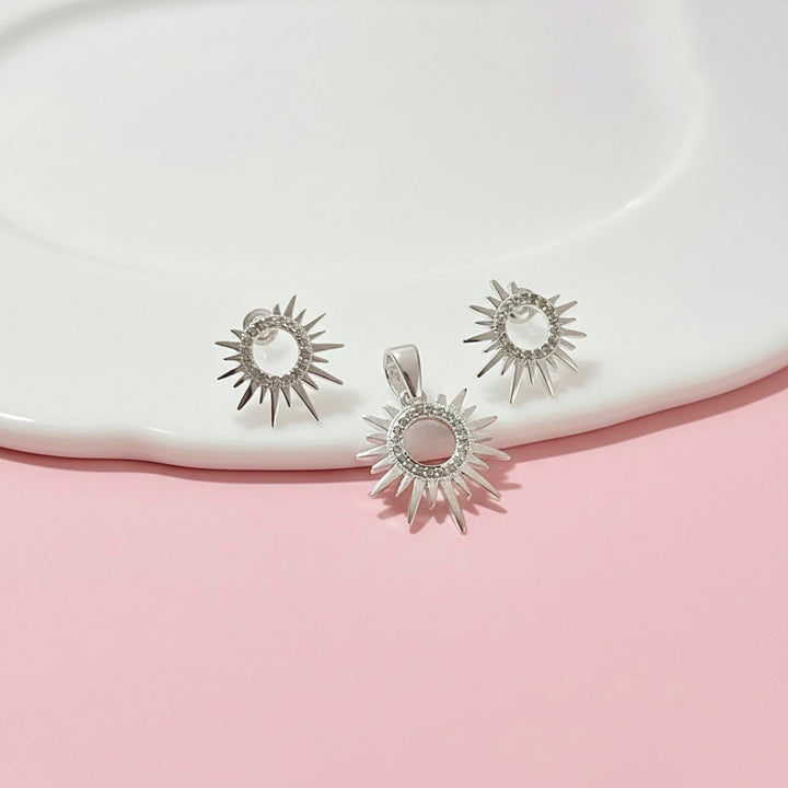 Juego Plata Sol Brillante