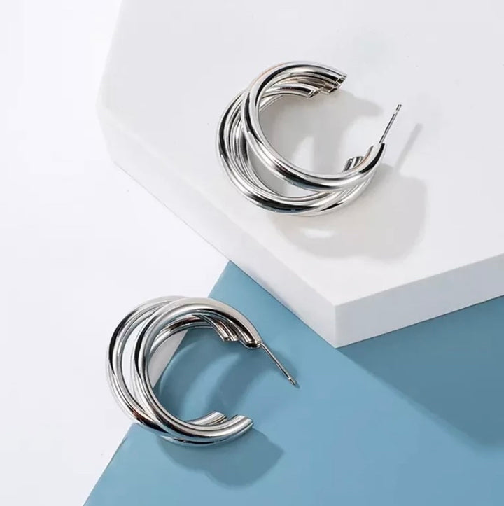 Aretes Acero Enlazado 20MM