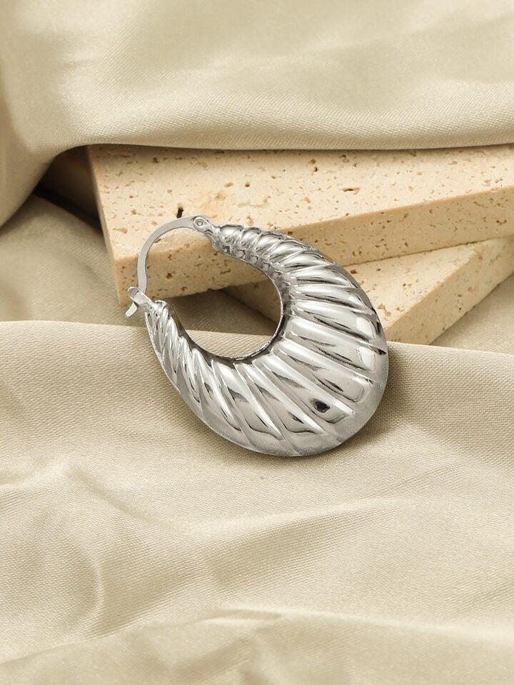 Argollas Fancy Ovaladas 25MM