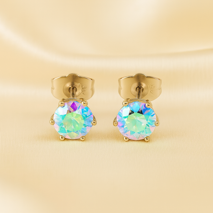 Aretes de Acero Chispa Color