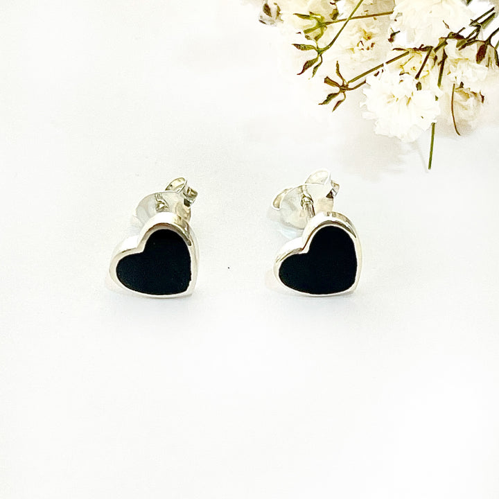 Aretes Ónix Negro 7MM