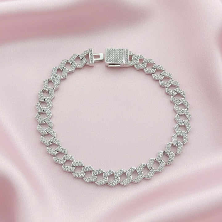 Pulsera Plata Cubana