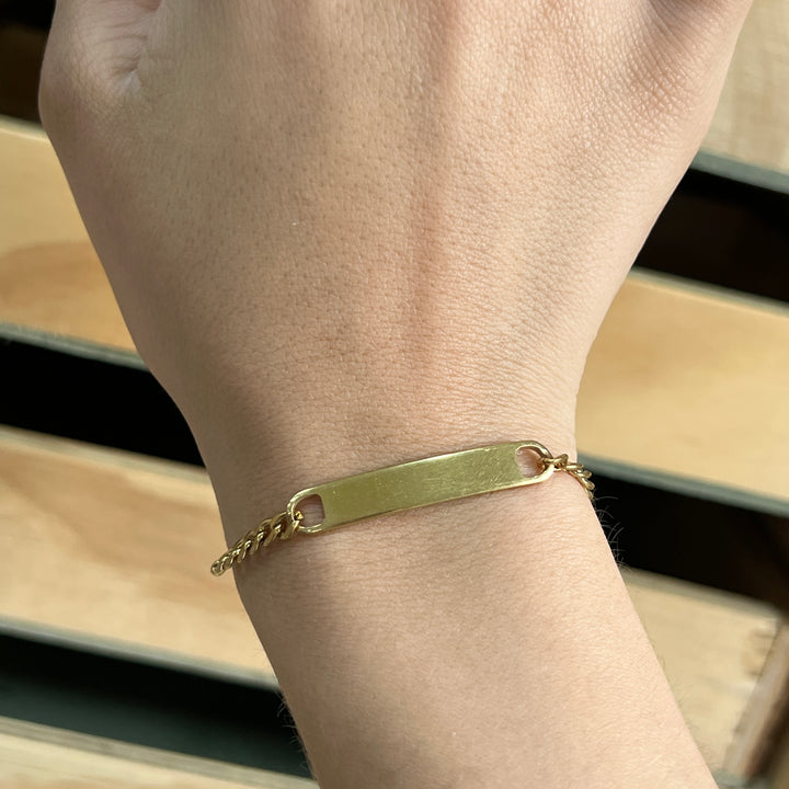 Pulsera Acero Curb Niño y Niña