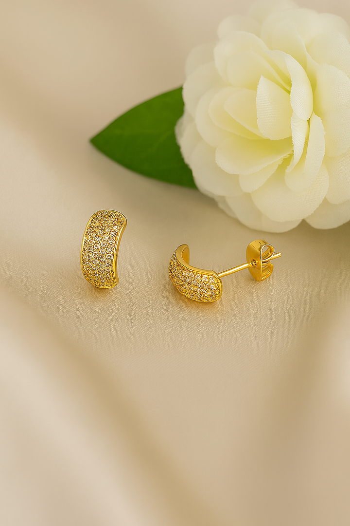 Aretes de Acero Heidi Dorado