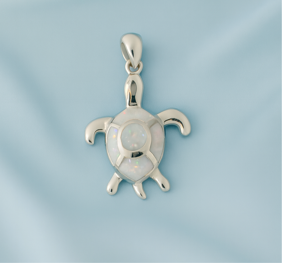Dije de Plata Tortuga Abulon blanco