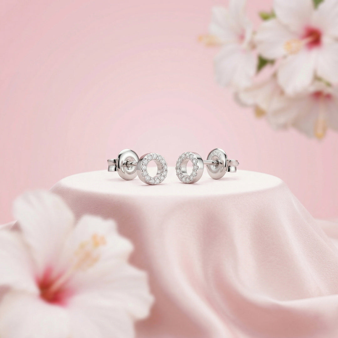 Aretes Plata Circulo Mini