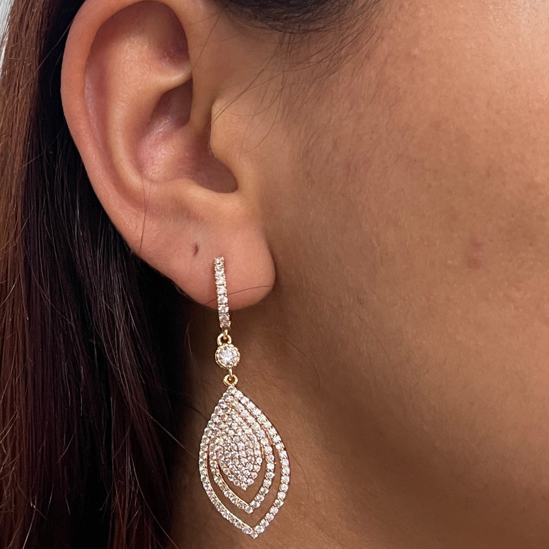 Huggies Colgantes Adele Oro Rosa