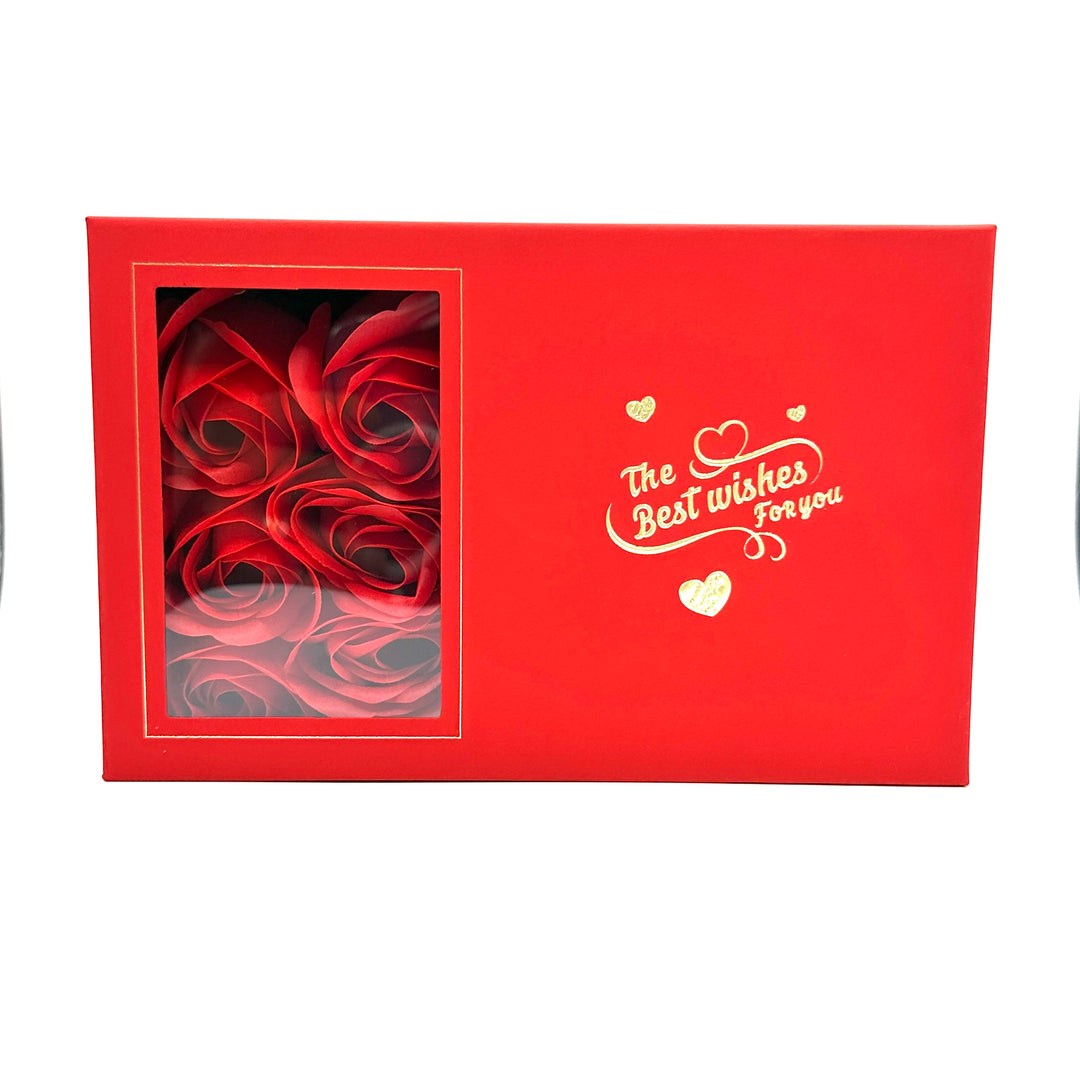 caja de regalo roja 🌹 con muchas rosas perfumadas en Costa Rica 🇨🇷