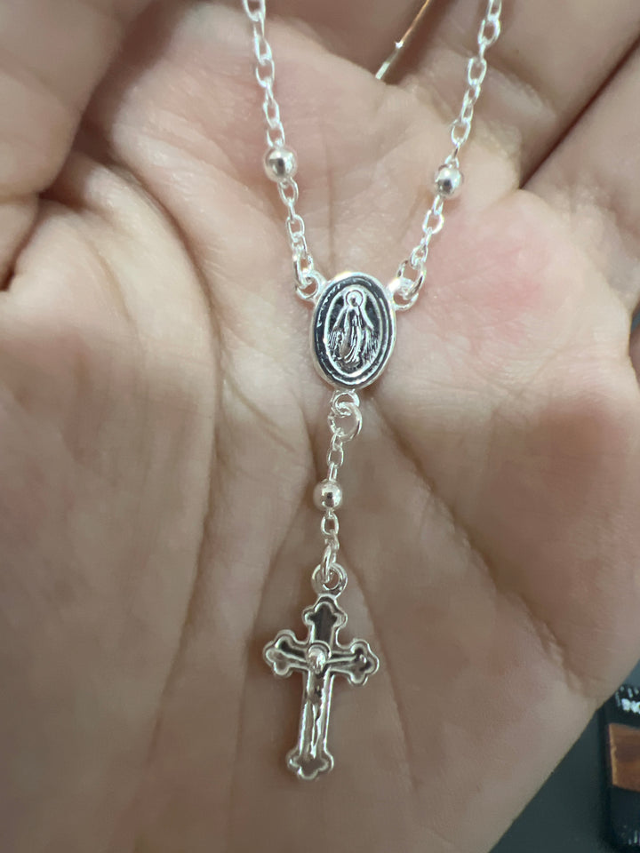 Pulsera Virgen Milagrosa 3MM Plata 925