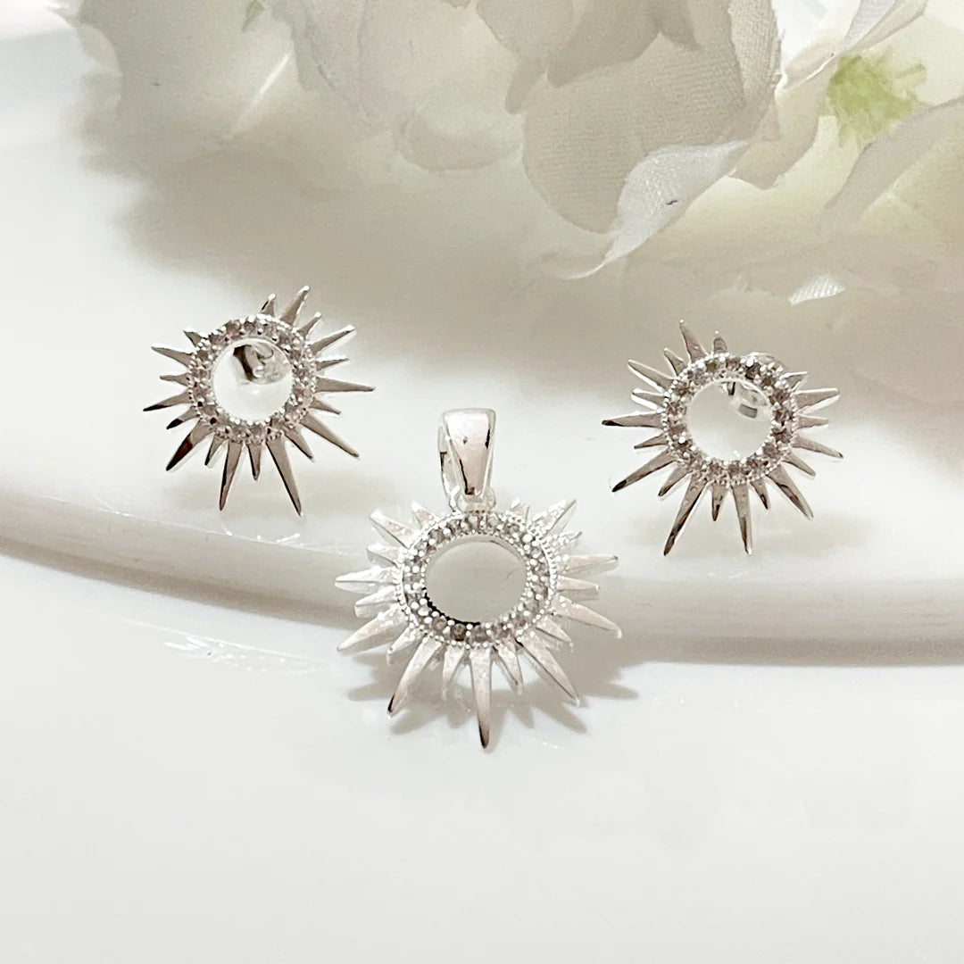 Juego Plata Sol Brillante