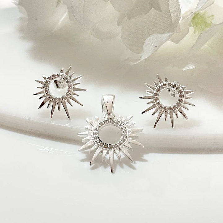 Juego Plata Sol Brillante