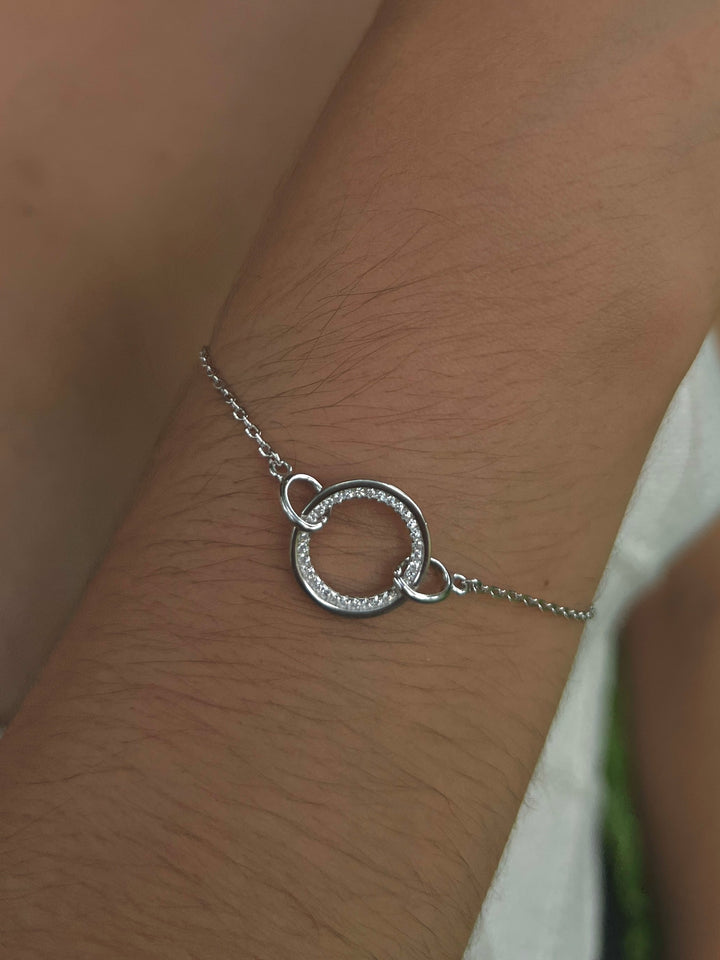 Pulsera Plata Círculo