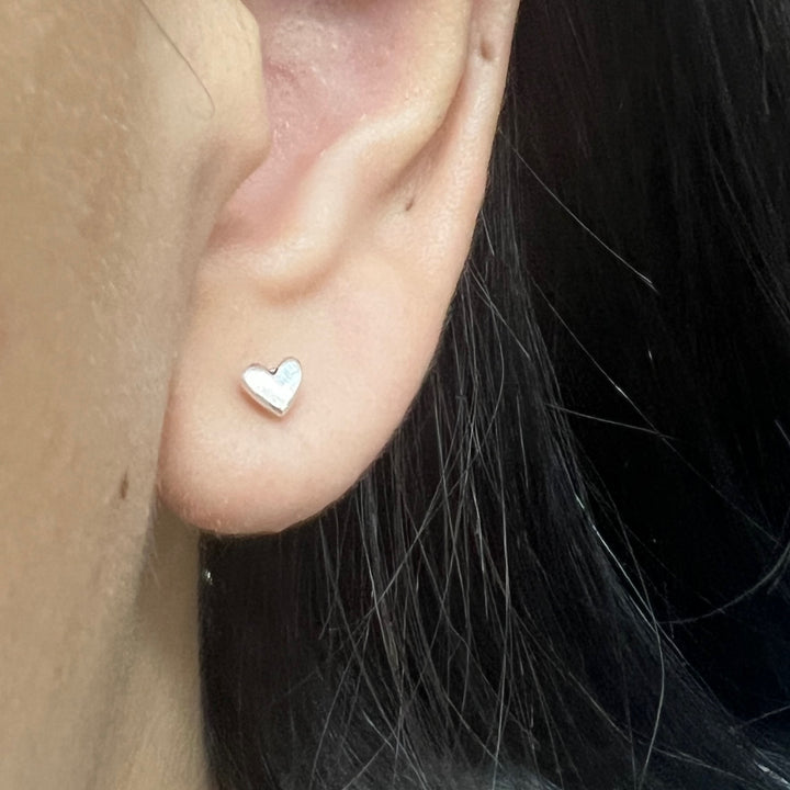  ▷ Aretes Corazón 🤍| Plata 925 | Nicola Joyería 🇨🇷