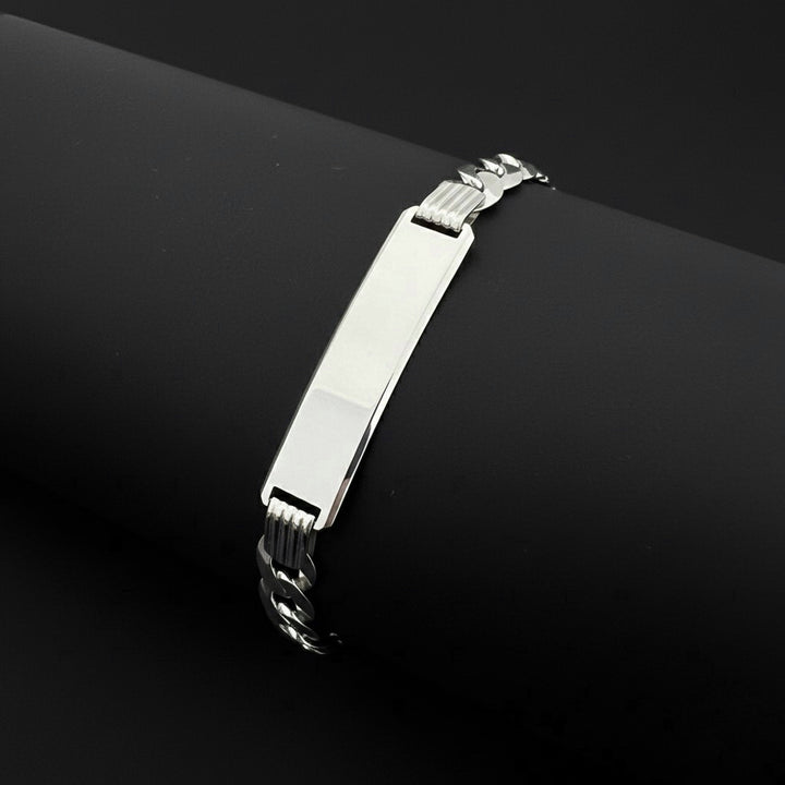 Pulsera Plata Hombre Curb