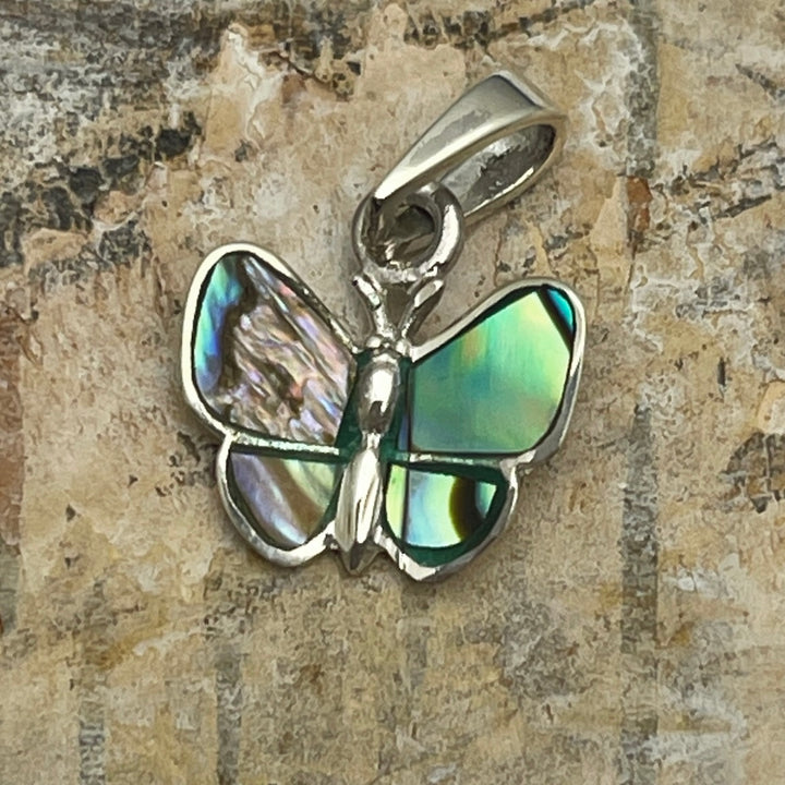 Dije de Plata Mariposa Abulón 12MM