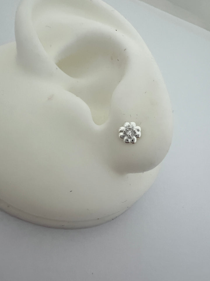 Aretes Plata Bebé Florcita