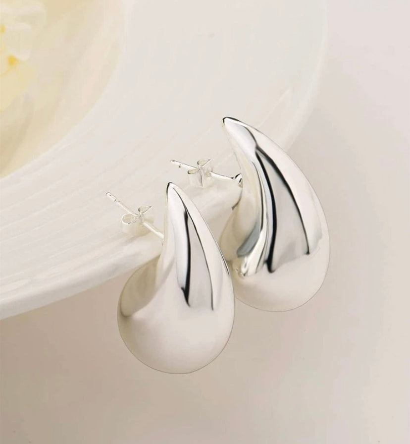 Aretes Acero Gota 30MM