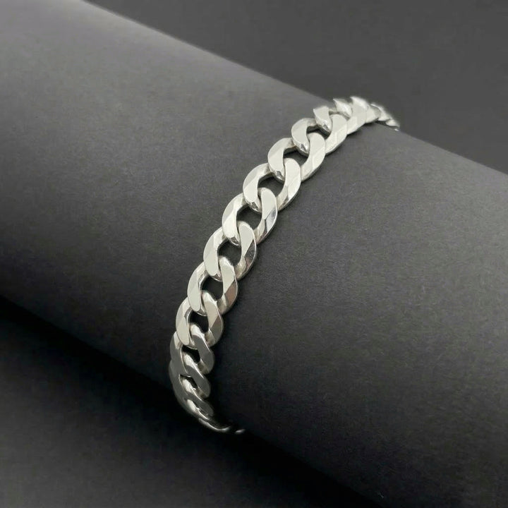 Pulsera Plata Hombre Curb