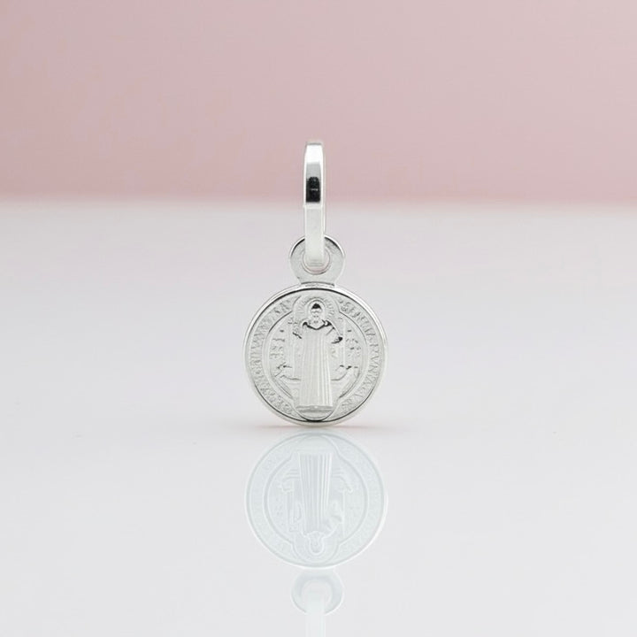 Dije San Benito 8MM Plata