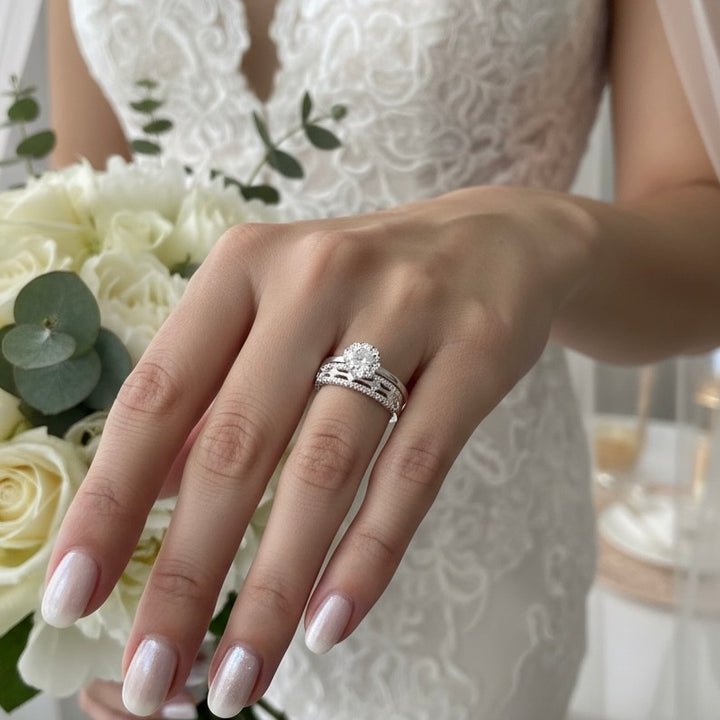 Anillos Dúo Sello de Amor Plata