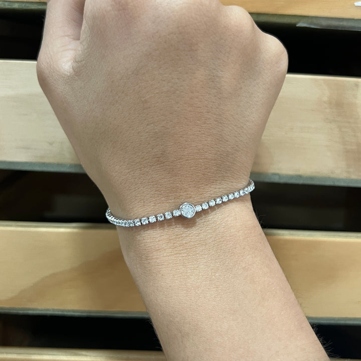 Pulsera Acero Elegante Plateada