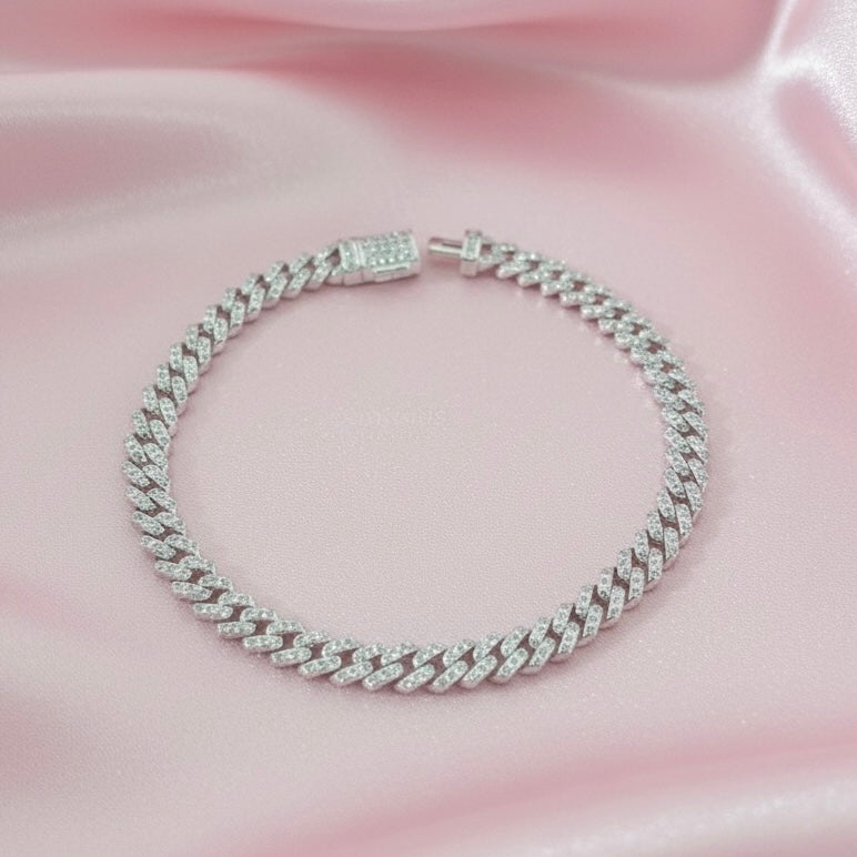 Pulsera Plata Cubana