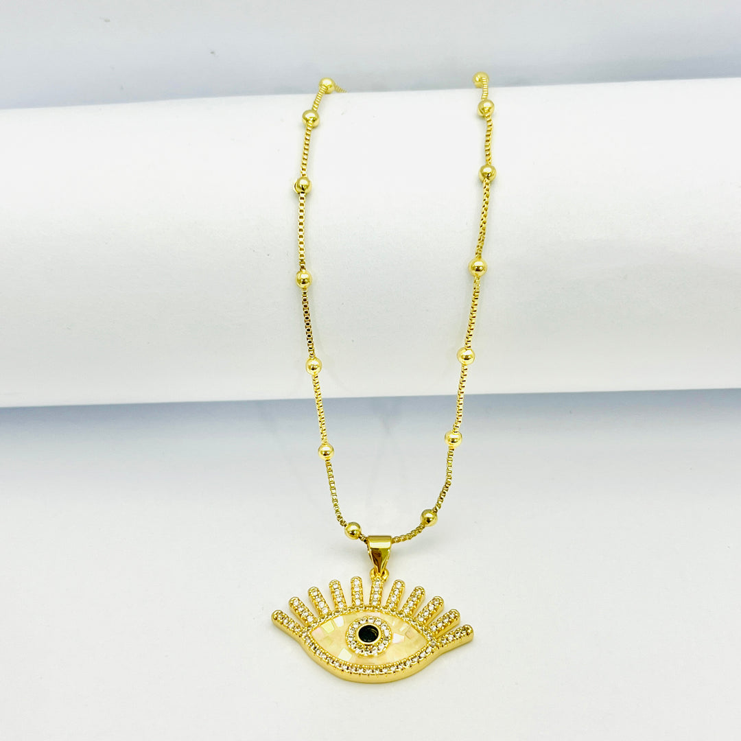 Gargantilla de Acero Ojo Dorada 👁️